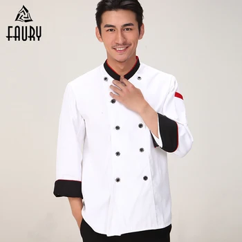 High Quality Chef Jacket Food Service Women Men Spliced Stand Collar Cuffs Long-sleeve Kitchen Work Wear Cooking Uniform & Apron
High Quality Chef Jacket Food Service Women Men Spliced Stand Collar Cuffs Long-sleeve Kitchen Work Wear Cooking Uniform & Apron