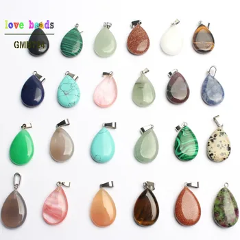 Natural Stone Necklace Pendants For Women 24*16mm Agates Jaspers Water Drop Charms Diy Jewelry Random 10pcs 30pcs 50pcs
Natural Stone Necklace Pendants For Women 24*16mm Agates Jaspers Water Drop Charms Diy Jewelry Random 10pcs 30pcs 50pcs