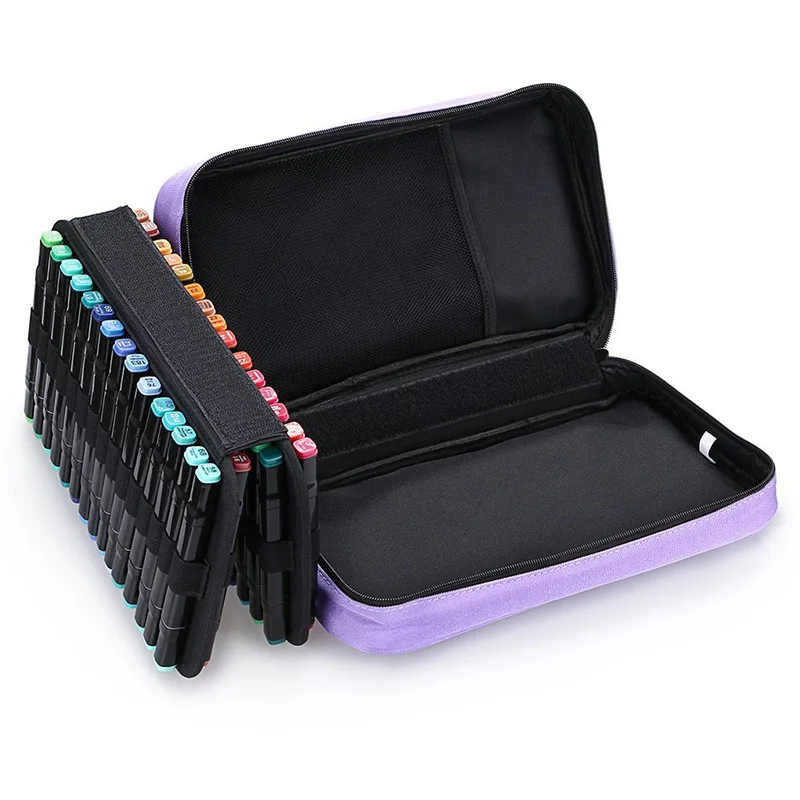 TOUCHNEW 60 Holders Markers Pen Case Extendable Foldable Handbag Oxford Organizer Carrying Handle Marker Bag for School Supplies
TOUCHNEW 60 Holders Markers Pen Case Extendable Foldable Handbag Oxford Organizer Carrying Handle Marker Bag for School Supplies