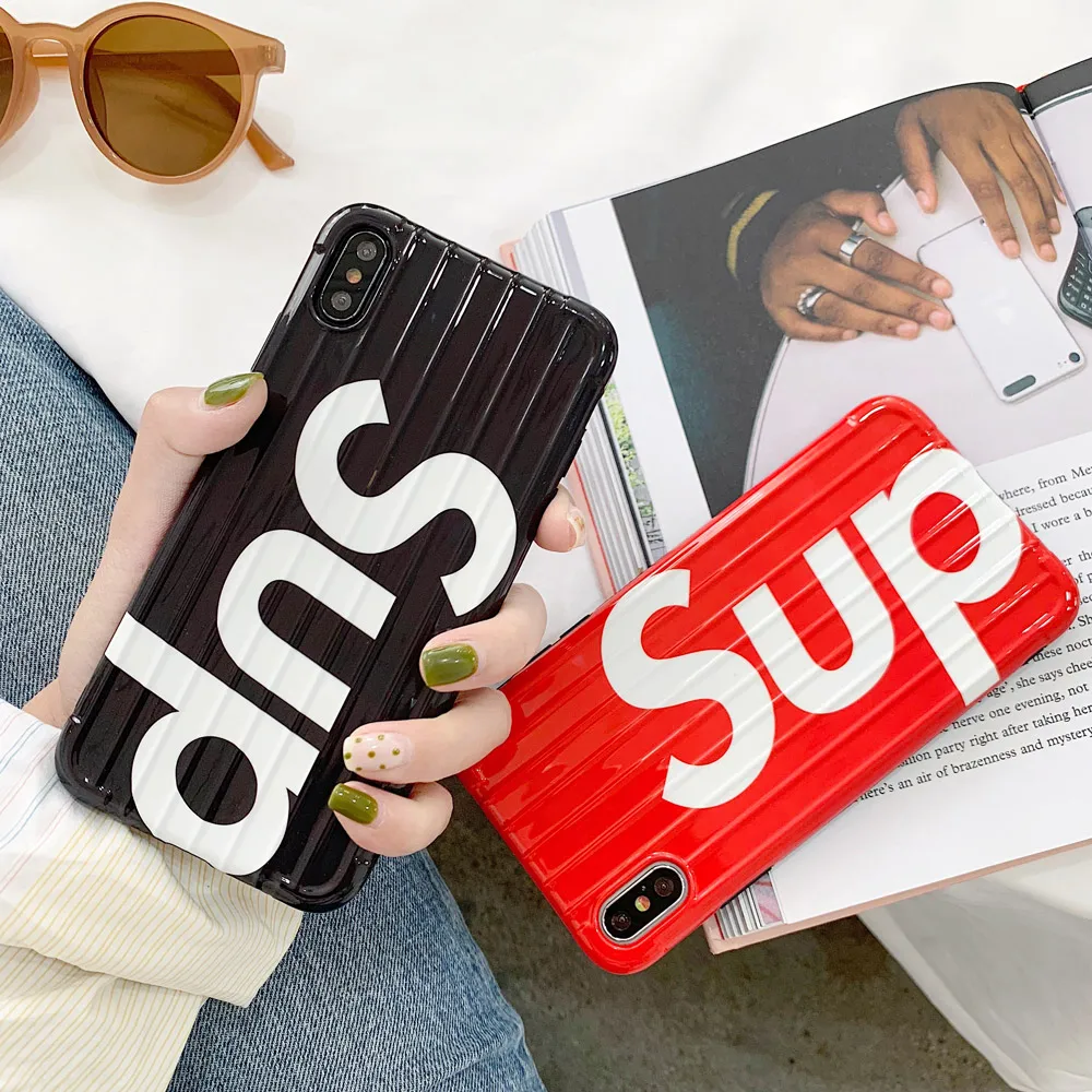 Suitcase Phone Case for Iphone XS MAX case Letter Case Cover for Iphone 8 7 Plus Luxury Iphone X Case Anti-knock 7 8 Case Conque 
Suitcase Phone Case for Iphone XS MAX case Letter Case Cover for Iphone 8 7 Plus Luxury Iphone X Case Anti-knock 7 8 Case Conque