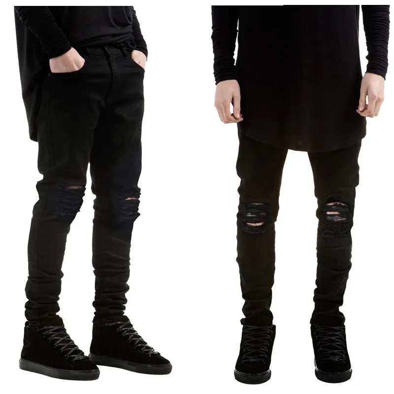 2016 New fashion Brand men black jeans skinny ripped Stretch Slim kanye west hip hop swag denim motorcycle biker pants Jogger
2016 New fashion Brand men black jeans skinny ripped Stretch Slim kanye west hip hop swag denim motorcycle biker pants Jogger