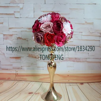 Wedding road lead artificial rose peony flower ball wedding table centerpiece flower ball 30cm Mixcolor 10pcs/lot TONGFENG
Wedding road lead artificial rose peony flower ball wedding table centerpiece flower ball 30cm Mixcolor 10pcs/lot TONGFENG