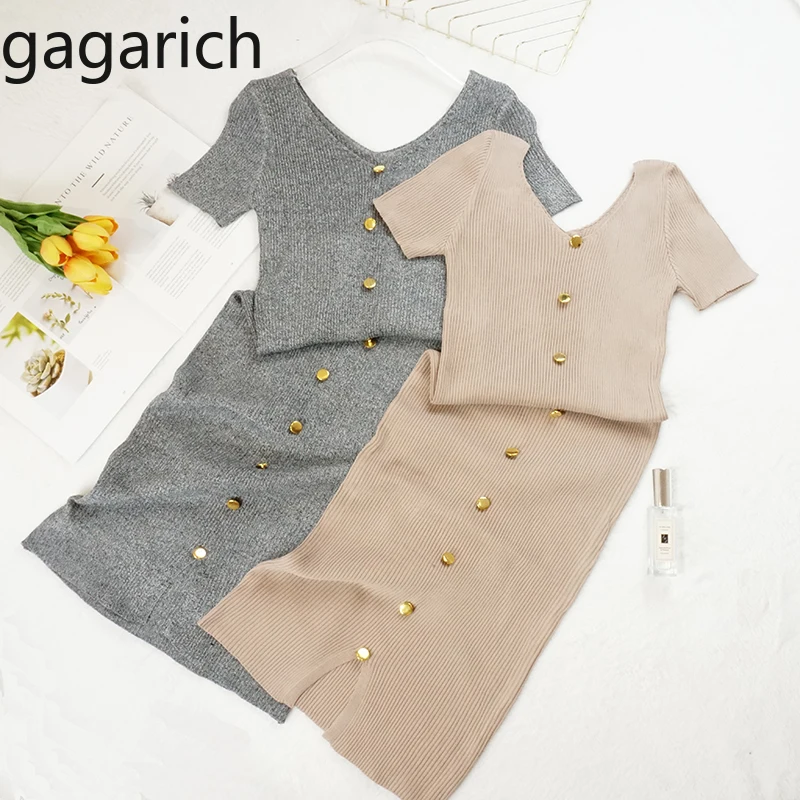 Gagarich Women Dress Knitted Short Sleeve Solid Color Stretch Midi Elegant Dress 2019 Summer Casual Split Robe Femme
Gagarich Women Dress Knitted Short Sleeve Solid Color Stretch Midi Elegant Dress 2019 Summer Casual Split Robe Femme