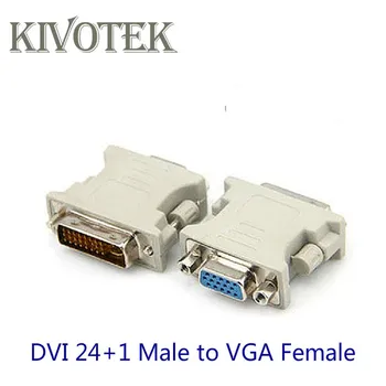 

2pcs DVI24+1 Male to HD15 Pin VGA Svga Female Adapter Dvi To Vga Video Card Monitor LCD Converter adapter For PC Laptop