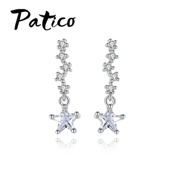 Special Star Design Woman Fashion Earring 925 Sterling Silver Shinning Star Pendant Wedding Jewelry Accessory
Special Star Design Woman Fashion Earring 925 Sterling Silver Shinning Star Pendant Wedding Jewelry Accessory