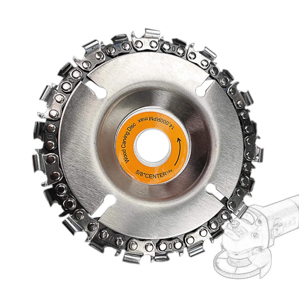 4" Wood Carving Disc For Angle Grinder Chainsaw Disc With Chain 100mm Woodworking Tool Accessories Disque Coupe Metal Zaagbladen
4" Wood Carving Disc For Angle Grinder Chainsaw Disc With Chain 100mm Woodworking Tool Accessories Disque Coupe Metal Zaagbladen