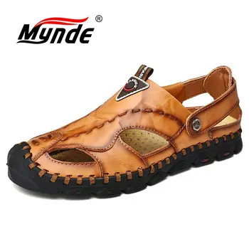 2019 New Summer Sandals Men Breathable High Quality Genuine Leather Sandals Man Flats Plus Size Fashion Casual Beach Men's shoes
2019 New Summer Sandals Men Breathable High Quality Genuine Leather Sandals Man Flats Plus Size Fashion Casual Beach Men's shoes