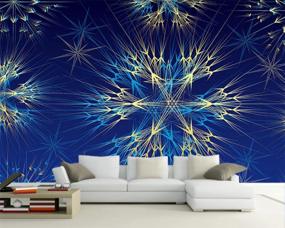 Beibehang papel de parede 3d photo wallpaper blues dream living room bedroom background fashion TV wall | Обустройство дома
