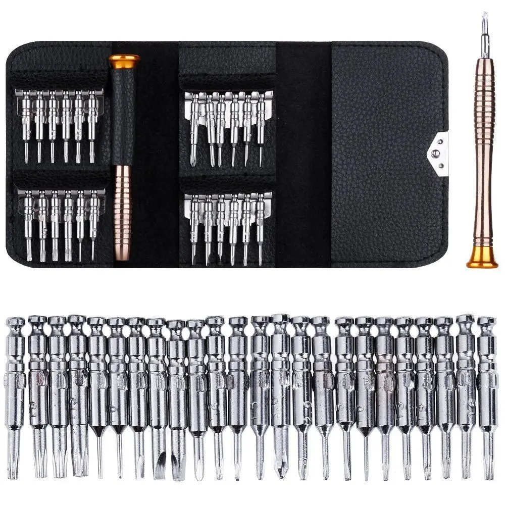 25 in 1 Mini Screwdriver Bits Set Repair Tools Hex Torx Screw Driver Kit for Maintenance Phone Pad PC Computer Laptop
25 in 1 Mini Screwdriver Bits Set Repair Tools Hex Torx Screw Driver Kit for Maintenance Phone Pad PC Computer Laptop