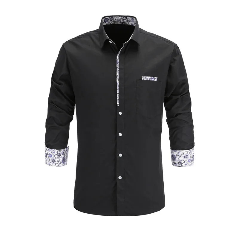 Dioufond 2018 Autumn New Male Cotton Shirts Pocket Long Sleeve Men Shirt White Blue Patchwork Men Casual Style Slim Fit Clothes
Dioufond 2018 Autumn New Male Cotton Shirts Pocket Long Sleeve Men Shirt White Blue Patchwork Men Casual Style Slim Fit Clothes