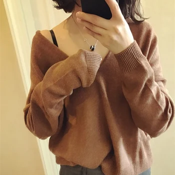 BELIARST Autumn and Winter Models Loose V Collar Cashmere Sweater Women Pure Cashmere Thick Bottoming Shirt Short Wool Pullover
BELIARST Autumn and Winter Models Loose V Collar Cashmere Sweater Women Pure Cashmere Thick Bottoming Shirt Short Wool Pullover