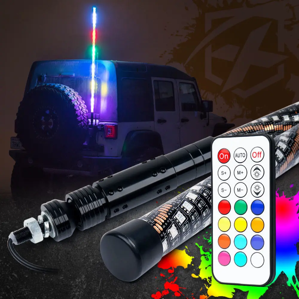 2018 1pc Smart Bluetooth App Control RGB LED Safety Whips Light For SUV ATV UTV Off-road Camp Locator Flag Light Crystal Clear
2018 1pc Smart Bluetooth App Control RGB LED Safety Whips Light For SUV ATV UTV Off-road Camp Locator Flag Light Crystal Clear