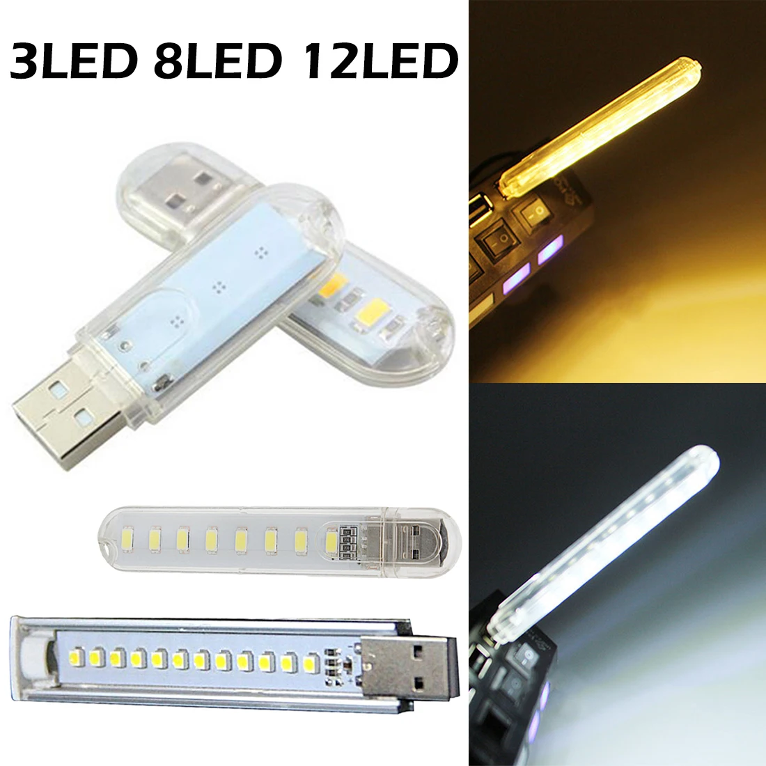 USB LED Flashlight Work Light Portable LED Torch Lamp Reading Light USB Charging Computer Light 3/8/12LED
USB LED Flashlight Work Light Portable LED Torch Lamp Reading Light USB Charging Computer Light 3/8/12LED
