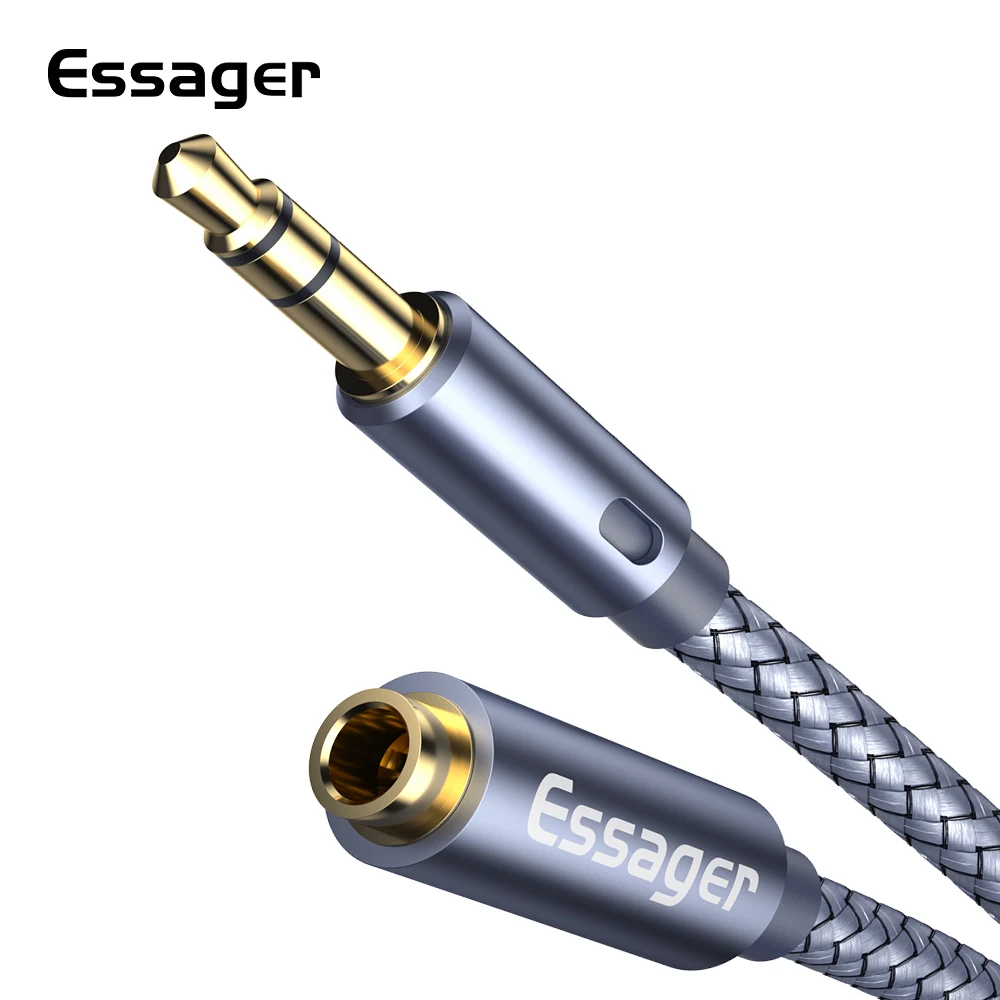 Essager Aux Cable Jack 3.5 mm Audio Extension Cable for Headphone 3.5 Jack Splitter Speaker Cable For Headphone Extender Cord
Essager Aux Cable Jack 3.5 mm Audio Extension Cable for Headphone 3.5 Jack Splitter Speaker Cable For Headphone Extender Cord