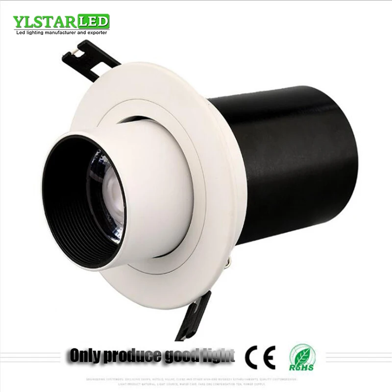 YLSTAR Free shipping LED Stretchable Downlight Super Bright COB Ceiling Spot Light 12W ceiling recessed Lights Indoor Lighting
YLSTAR Free shipping LED Stretchable Downlight Super Bright COB Ceiling Spot Light 12W ceiling recessed Lights Indoor Lighting