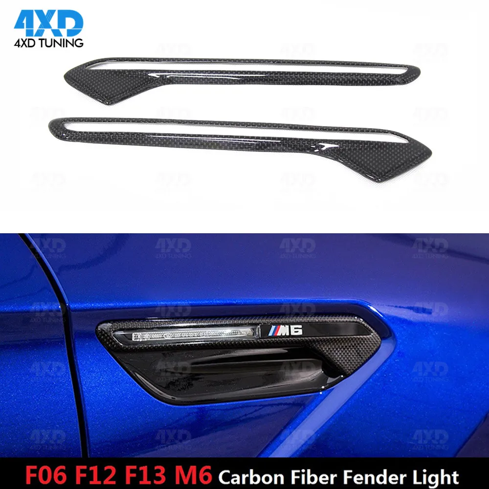 M6 dry carbon Fiber Fender Light Trim cover For BMW F06 F12 F13 M6 Air outlet vent Exterior trim car Sticker 2012 2013 2014-2016
M6 dry carbon Fiber Fender Light Trim cover For BMW F06 F12 F13 M6 Air outlet vent Exterior trim car Sticker 2012 2013 2014-2016