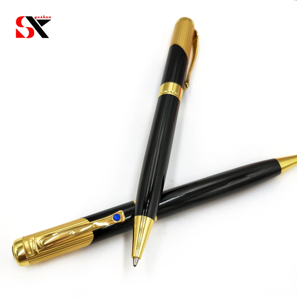 Yushun high quality yushun black and gold metal pen roller ball pen for business office supplies
Yushun high quality yushun black and gold metal pen roller ball pen for business office supplies