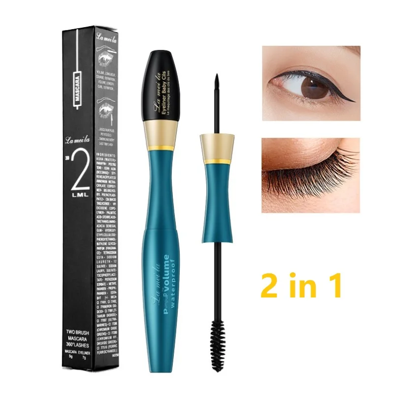New Eyelash Mascara 2in1 Waterproof Extension Black Thick Lengthening Curl Eye Lash Cosmetic Long Lasting No Blocking Eye Makeup
New Eyelash Mascara 2in1 Waterproof Extension Black Thick Lengthening Curl Eye Lash Cosmetic Long Lasting No Blocking Eye Makeup