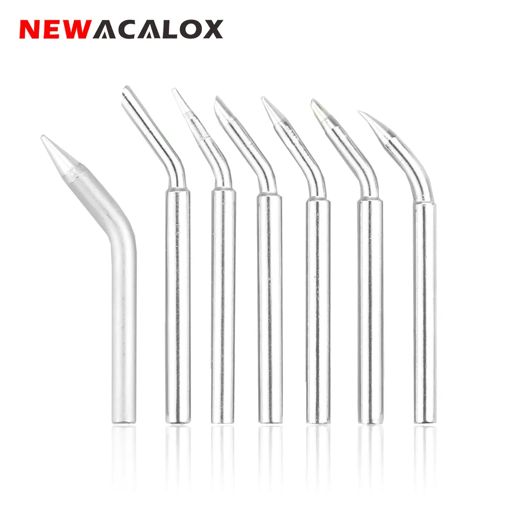 NEWACALOX 7pcs/lot 60W Lead-free Welding Tips for External Heated Soldering Gun Automatic Soldering Machine Soldering Iron Tips
NEWACALOX 7pcs/lot 60W Lead-free Welding Tips for External Heated Soldering Gun Automatic Soldering Machine Soldering Iron Tips