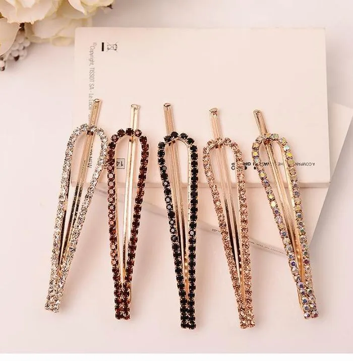 New Arrival Fashion Hair Accessories Brief Rhinestone Hairpin Hair pin for women hair clips
New Arrival Fashion Hair Accessories Brief Rhinestone Hairpin Hair pin for women hair clips