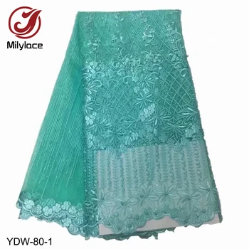Milylace new African lace fabric 5 yards neat floral embroidery mesh lace with shiny beads and stones for wedding party YDW-80
Milylace new African lace fabric 5 yards neat floral embroidery mesh lace with shiny beads and stones for wedding party YDW-80
