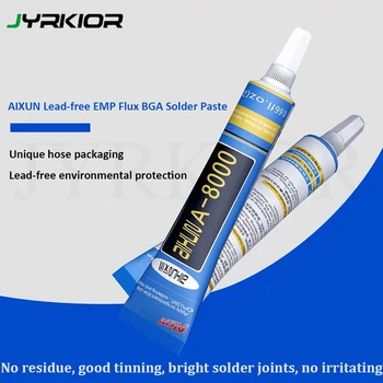 Jyrkior Aixun A-8000 25g New Solder Paste Lead-Free SMD BGA No-clean Syringe Type Welding Oil Solder Paste Rework Flux
Jyrkior Aixun A-8000 25g New Solder Paste Lead-Free SMD BGA No-clean Syringe Type Welding Oil Solder Paste Rework Flux