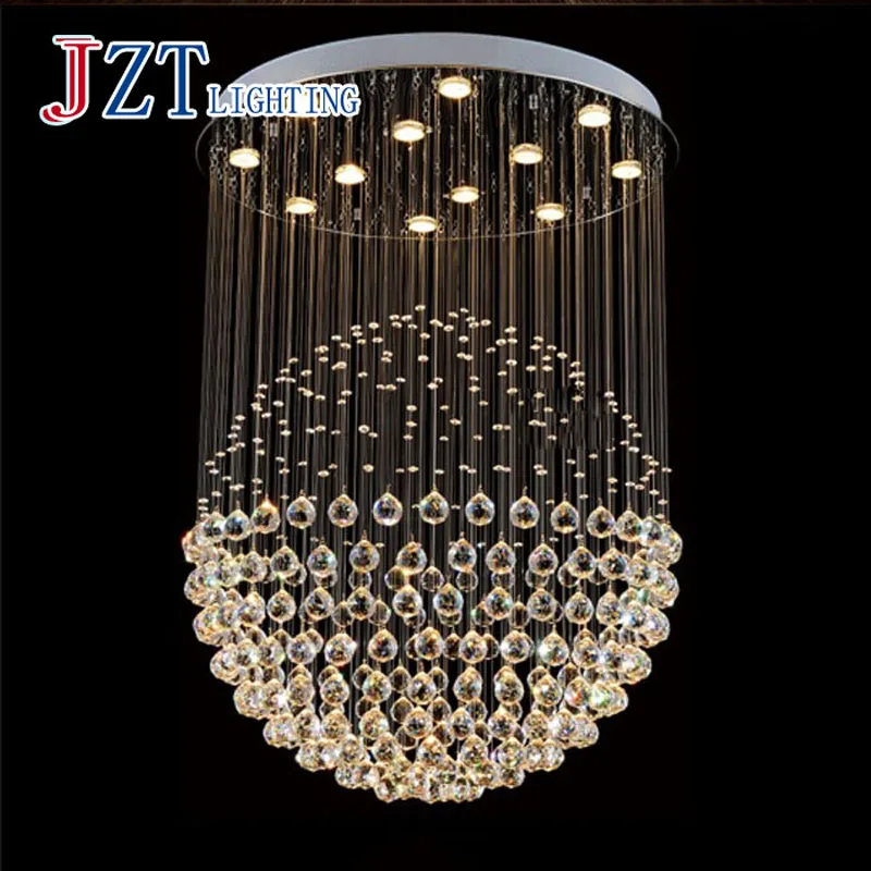T Large Luxury Crystal Circular Ceiling Light For Hotel Engineering Penthouse Floor Hall Stair With LED Bulb 3 Color Temperature
T Large Luxury Crystal Circular Ceiling Light For Hotel Engineering Penthouse Floor Hall Stair With LED Bulb 3 Color Temperature