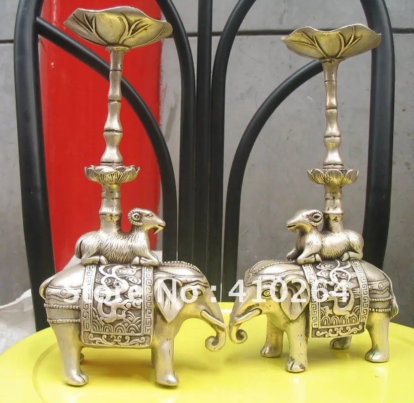 Collectibles Beautiful Tibet silver Elephant and sheep Chandelier good luck statue
Collectibles Beautiful Tibet silver Elephant and sheep Chandelier good luck statue