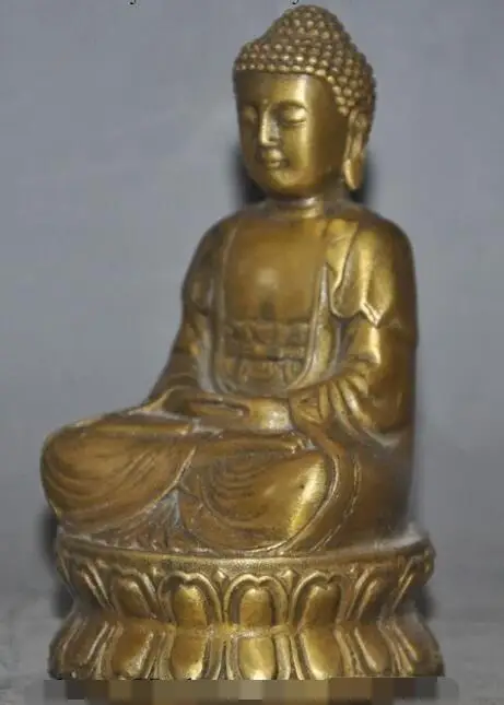 S02594 tibet buddhism fane bronze copper sakyamuni Shakyamuni Tathagata buddha statue
S02594 tibet buddhism fane bronze copper sakyamuni Shakyamuni Tathagata buddha statue