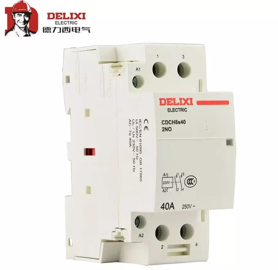 DELIXI Household Building AC Contactor 20A 25A 40A AC220V Big Current Relay CDCH8S
DELIXI Household Building AC Contactor 20A 25A 40A AC220V Big Current Relay CDCH8S