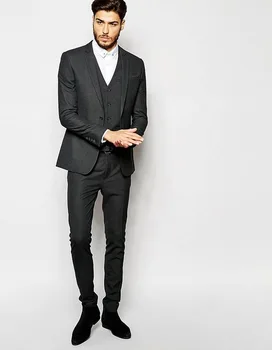 3 Pieces Dark Grey Suits 2017 Elegant Men Suits For Work Wear Formal Prom Suits Groomsmen Wedding Tuxedos (Coat+Pants+Vest+Tie)
3 Pieces Dark Grey Suits 2017 Elegant Men Suits For Work Wear Formal Prom Suits Groomsmen Wedding Tuxedos (Coat+Pants+Vest+Tie)