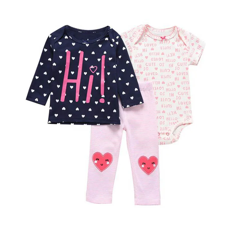 3 PCS Sets Infant Baby Boy Girl Clothes Long sleeve Tops+Short Sleeve Bodysuit+Pants Newborn Bebe Kid Clothing Pajamas Sleepwear
3 PCS Sets Infant Baby Boy Girl Clothes Long sleeve Tops+Short Sleeve Bodysuit+Pants Newborn Bebe Kid Clothing Pajamas Sleepwear