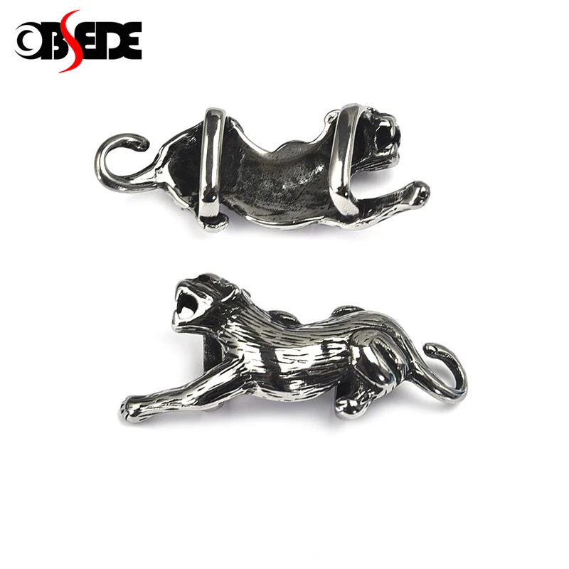 OBSEDE Leopard Charm Beads For Jewelry Making Slider Spacer DIY Handmade Craft Stainless Steel Charms Beads Jewelry Findings
OBSEDE Leopard Charm Beads For Jewelry Making Slider Spacer DIY Handmade Craft Stainless Steel Charms Beads Jewelry Findings