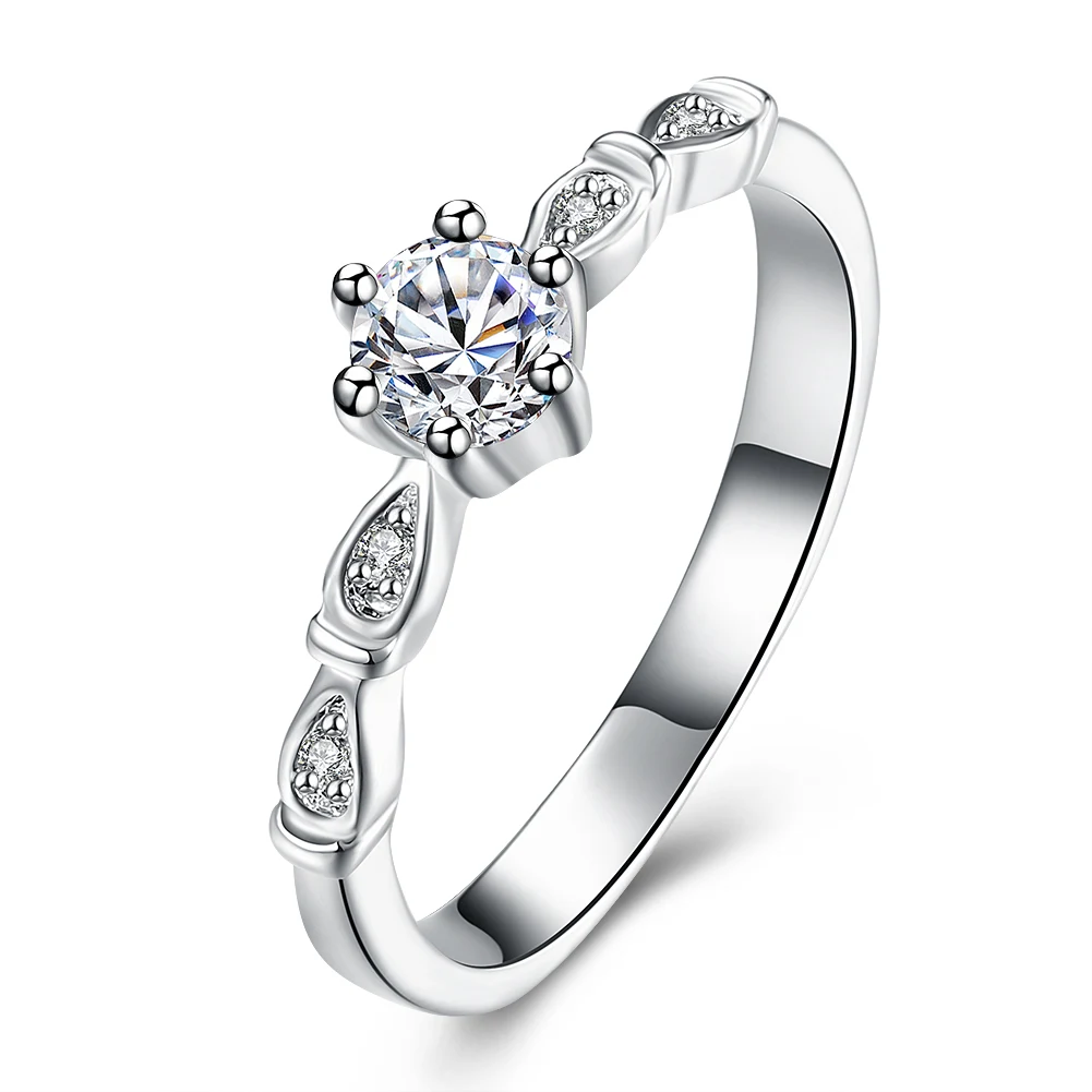6MM Big Round White Clear Zircon Rings For Female Male White Gold Filled Fashion Wedding Party Engagement Ring Simple Jewelry
6MM Big Round White Clear Zircon Rings For Female Male White Gold Filled Fashion Wedding Party Engagement Ring Simple Jewelry