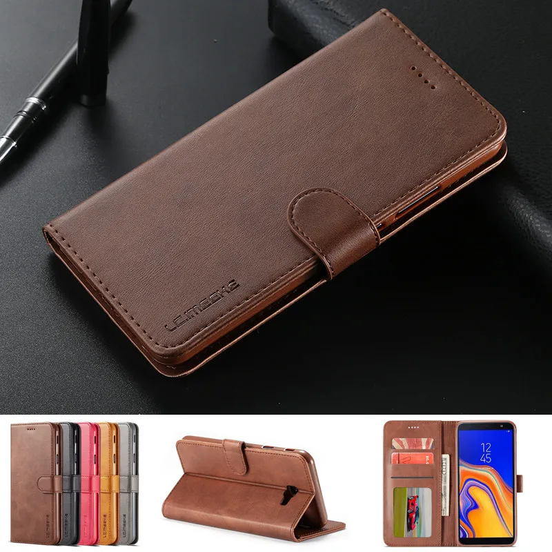 Luxury Leather Wallet Case for Samsung Galaxy J4 J4 Plus card slot holder stand flip silicone soft cover Samsung J4 2018 Case
Luxury Leather Wallet Case for Samsung Galaxy J4 J4 Plus card slot holder stand flip silicone soft cover Samsung J4 2018 Case