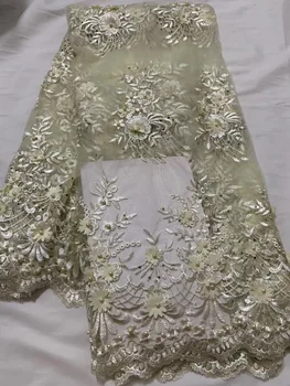 Lace Fabric Royal Gold French Lace Fabric With Beaded Nigerian French Fabric High Quality African Tulle Lace Fabric
Lace Fabric Royal Gold French Lace Fabric With Beaded Nigerian French Fabric High Quality African Tulle Lace Fabric