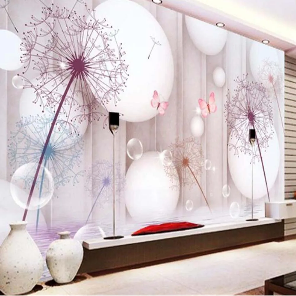3D 5D 8D Wallpaper for Walls 3 d High Photo Wallpaper Dandelion Bubble for Living Room TV background Wall papel de parede tapety
3D 5D 8D Wallpaper for Walls 3 d High Photo Wallpaper Dandelion Bubble for Living Room TV background Wall papel de parede tapety