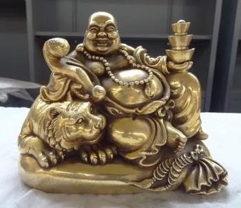 fafa880089<<10" China Brass RuYi Wealth YuanBao Coin Happy Maitreya Buddha Ride Tiger Statue
fafa880089<<10" China Brass RuYi Wealth YuanBao Coin Happy Maitreya Buddha Ride Tiger Statue