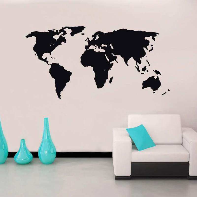 World Map Stencil Silhouette Wall Stickers for Living Room Art Murals Vinyl Wall Decals Bedroom Background Home Sticker L423
World Map Stencil Silhouette Wall Stickers for Living Room Art Murals Vinyl Wall Decals Bedroom Background Home Sticker L423