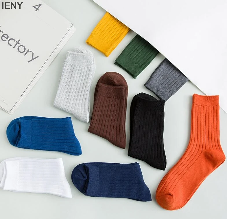 IENY Autumn and winter new cotton men's tube socks Solid color wild men's socks Candy color socks men's sweat
IENY Autumn and winter new cotton men's tube socks Solid color wild men's socks Candy color socks men's sweat