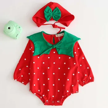 2019 New Baby Jumpsuits Autumn/Spring Modelling Of Strawberry Clothes Long-Sleeved Cotton Baby Girl Jumpsuits
2019 New Baby Jumpsuits Autumn/Spring Modelling Of Strawberry Clothes Long-Sleeved Cotton Baby Girl Jumpsuits