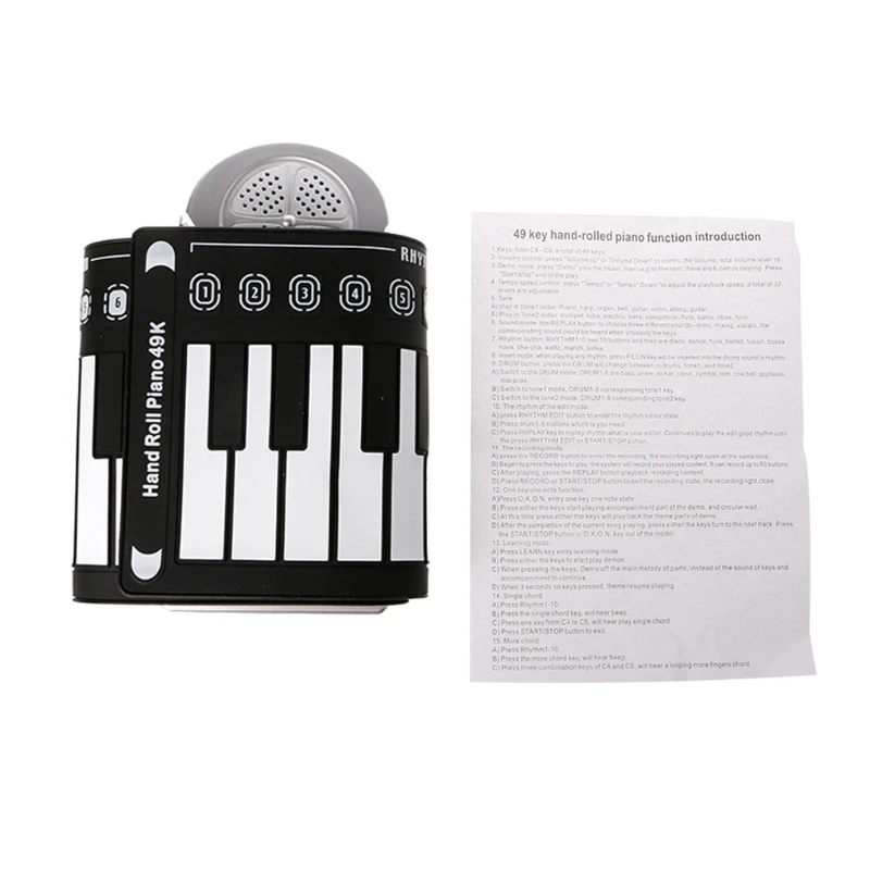 Portable Roll Up 49 Keys Soft Electronic Digital Keyboard Piano Music Instrument
Portable Roll Up 49 Keys Soft Electronic Digital Keyboard Piano Music Instrument