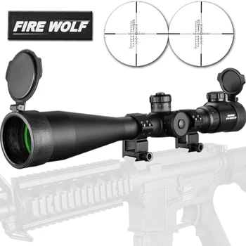 FIRE WOLF 10-40x50 Long Range Riflescope Side Wheel Parallax Optic Sight Hunting Scopes Sniper Luneta collimator
FIRE WOLF 10-40x50 Long Range Riflescope Side Wheel Parallax Optic Sight Hunting Scopes Sniper Luneta collimator