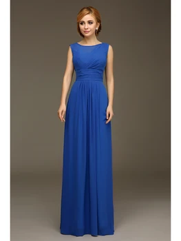 2019 Real Blue Long Bridesmaids Dresses o neck Sleeveless Simple Summer Formal Wedding Bridesmaid Party Gowns Robes Floor Length
2019 Real Blue Long Bridesmaids Dresses o neck Sleeveless Simple Summer Formal Wedding Bridesmaid Party Gowns Robes Floor Length