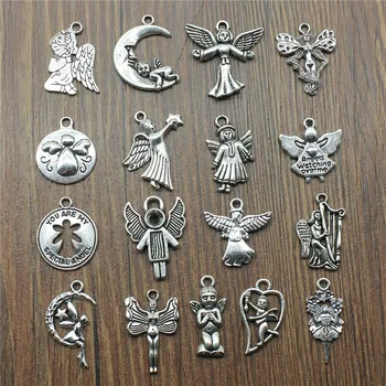 15pcs Angel Charms Antique Silver Color Angel Charms Pendants For Bracelets Angels Charms Making Jewelry
15pcs Angel Charms Antique Silver Color Angel Charms Pendants For Bracelets Angels Charms Making Jewelry