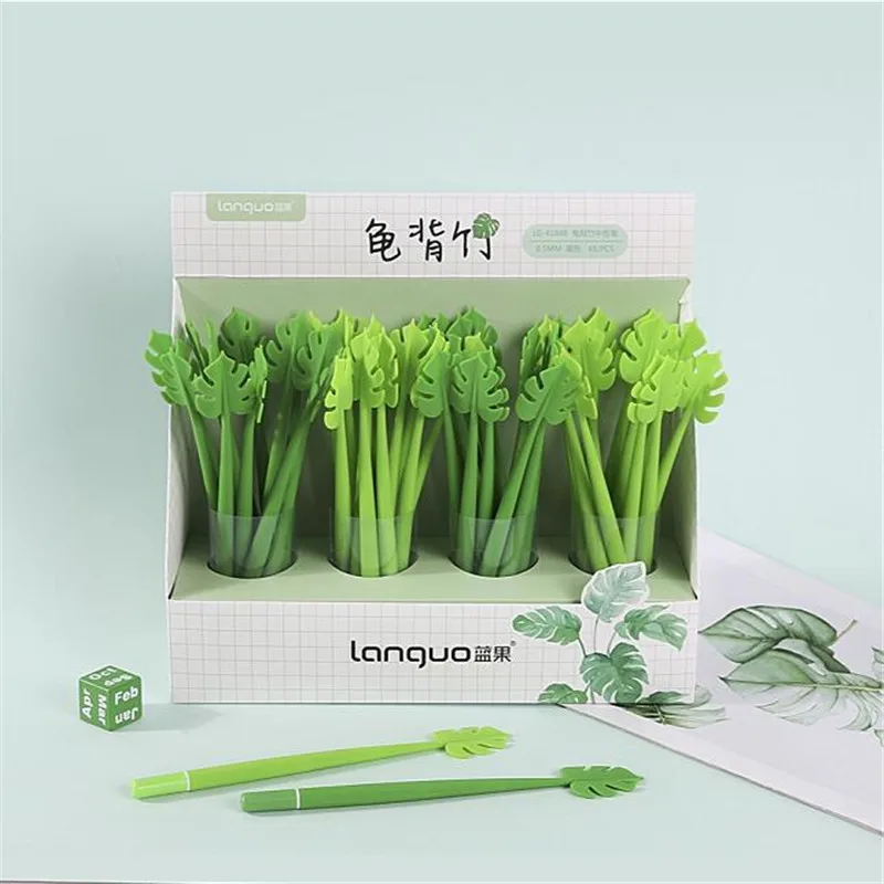 48 pcs Gel Pens Cartoon Cute Monstera black gel ink pens pens for writing Cute stationery office school supplies 0.5mm
48 pcs Gel Pens Cartoon Cute Monstera black gel ink pens pens for writing Cute stationery office school supplies 0.5mm