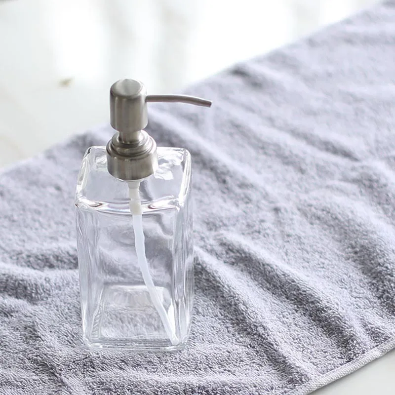 Hot Glass Shampoo Dispenser Stainless Steel Pump Liquid Soap Essential Oils Lotions Bottle XJS789
Hot Glass Shampoo Dispenser Stainless Steel Pump Liquid Soap Essential Oils Lotions Bottle XJS789