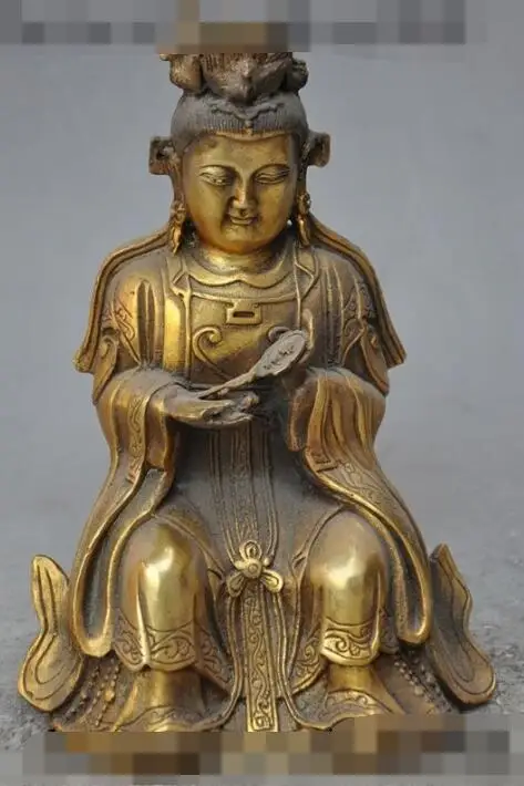 S4845 8"tibet buddhism temple bronze gilt kwan-yin GuanYin Bodhisattva Goddess statue discount 30% (C0324)
S4845 8"tibet buddhism temple bronze gilt kwan-yin GuanYin Bodhisattva Goddess statue discount 30% (C0324)