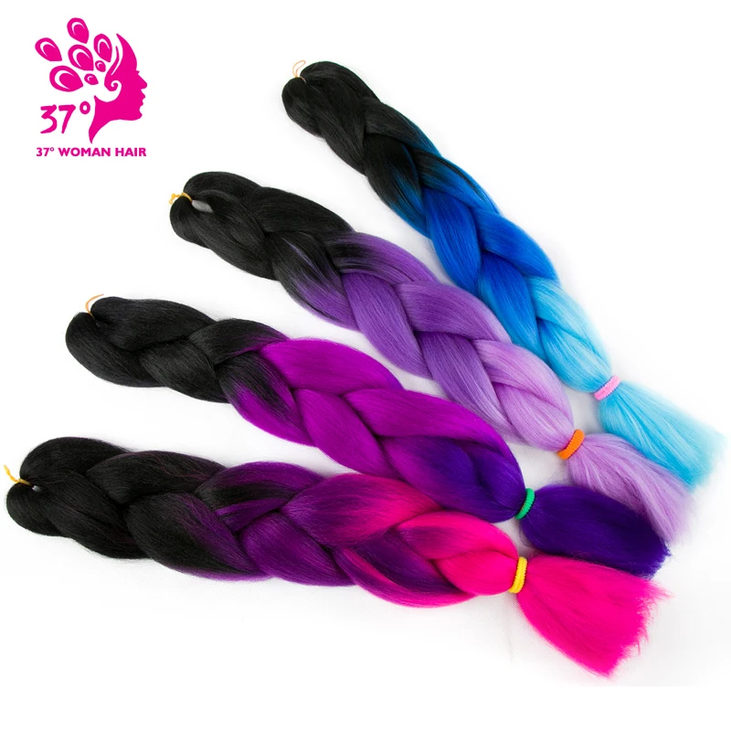 Ombre Jumbo Braids Hair Synthetic Braiding Hair Extensions 2Pcs/Lot 24 inch High Temperature Fiber Crochet Braiding Hairstyle
Ombre Jumbo Braids Hair Synthetic Braiding Hair Extensions 2Pcs/Lot 24 inch High Temperature Fiber Crochet Braiding Hairstyle