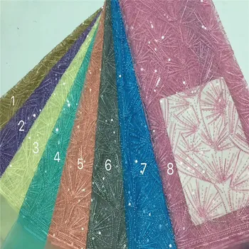 French Lace Fabric High Quality Tulle Embroidered Flower Net Lace Fabric tulle lace fabric with sequins for Wedding LS2-86
French Lace Fabric High Quality Tulle Embroidered Flower Net Lace Fabric tulle lace fabric with sequins for Wedding LS2-86